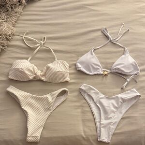 White bikini sets